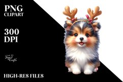Enthusiastic Baby Shetland Sheepdog PNG Product Image 3