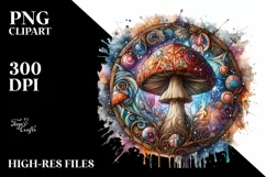 Detailed Wooden Stained Mushroom Product Image 3