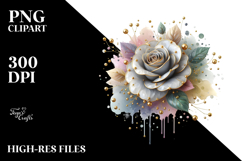 Material Rose Watercolor Splash PNG Product Image 2