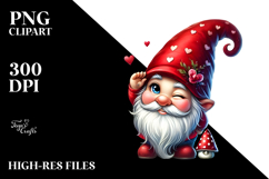 Watercolor Gnome Winking PNG Product Image 2
