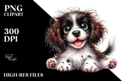 Cute Baby English Springer Spaniel PNG Product Image 2