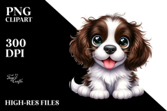 Cute Baby English Springer Spaniel PNG Product Image 2