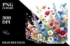 Colorful Crocus Flowers, PNG Product Image 2