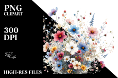 Colorful Crocus Flowers, PNG Product Image 2