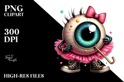 Eyeball Monster with Tutu, Transparent PNG Product Image 2
