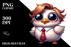 Cartoony Bird with Bow Tie, Transparent PNG Product Image 2