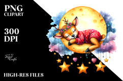 Whimsical Deer Baby Clipart Product Image 2