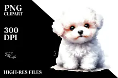 Expressive Baby Bichon Frise, High-Quality PNG Product Image 2