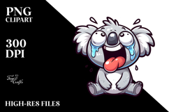 Silly Cartoon Koala PNG Product Image 2