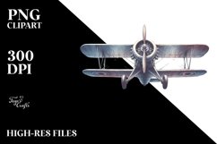 Vintage Plane Watercolor Product Image 3