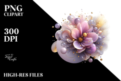 Abstract Lilac PNG Product Image 2