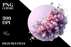 Abstract Lilac PNG Product Image 2