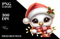 Cute Baby Flamingo Christmas Image Product Image 2