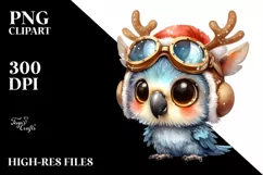 Expressive Baby Watercolor Macaw, Vibrant Colors PNG Product Image 3