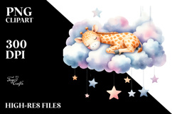 Pastel Giraffe Clipart Product Image 2