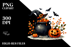Simple Funny Cauldron Clipart, Festival Theme, PNG Product Image 2