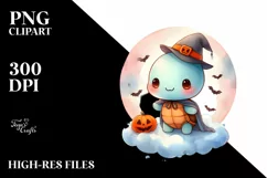 Cute Baby Turtle Halloween PNG Product Image 3