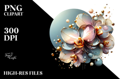 Glossy Orchid Sublimation PNG Product Image 2