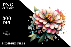 Zinnia Sublimation Clipart Product Image 2