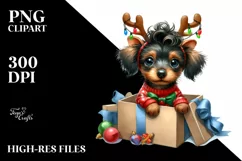 Expressive Baby Watercolor Dachshund, Crazy Haircut PNG Product Image 1