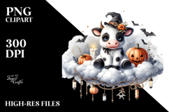Cow in Halloween Costume, Transparent PNG Product Image 2
