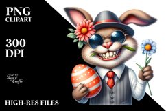 Happy Bunny with Shades, PNG Product Image 2