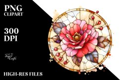 Stained Camellia Watercolor Product Image 1