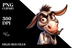 Sarcastic Donkey with Eyebrows Product Image 2