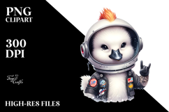 Cute Swan Astronaut PNG Product Image 2