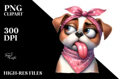 Cute Dog with Bandana, Transparent PNG Product Image 2