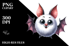 Watercolor Funny Simple Image with Bat PNG Product Image 2
