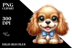 Cute Baby Cocker Spaniel, High-Res PNG Product Image 2