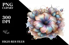 Glossy Shiny Pastel Petunia with Golden Insertions | Product Image 3