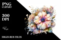 Glossy Shiny Pastel Petunia with Golden Insertions | Product Image 3