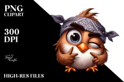 Goofy Bird with Bandana PNG Product Image 2