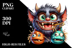 Funny Werewolf with Slippers, Transparent PNG Product Image 2