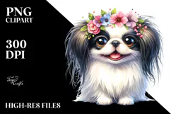 Cartoon Japanese Chin PNG Product Image 2