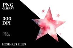 Whimsical Star in Watercolor PNG Product Image 2
