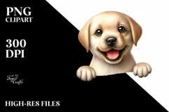 crazy Labrador Retriever Baby | Sublimation | Clipart Product Image 1