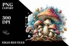 Detailed Magical Mushroom, Transparent PNG Product Image 3