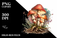 Detailed Magical Mushroom, Transparent PNG Product Image 3