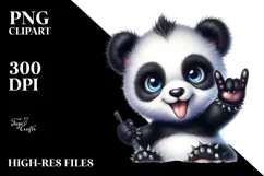 cute Baby Panda Rocker PNG Product Image 2