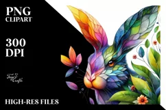 Vibrant Watercolor Cow, Transparent PNG Product Image 1