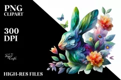 Vibrant Watercolor Cow, Transparent PNG Product Image 1