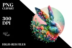 Vibrant Watercolor Cow, Transparent PNG Product Image 1