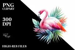 Colorful Flamingo | Sublimation | Clipart Product Image 3