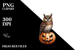 Owl in Halloween Costume, Transparent PNG Product Image 2