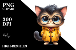 Watercolor Cat es Clipart Product Image 2