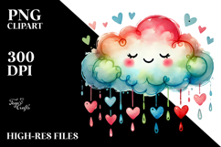Colorful Smiling Cloud PNG Product Image 2