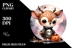 Cute Baby Deer Halloween PNG Product Image 3
